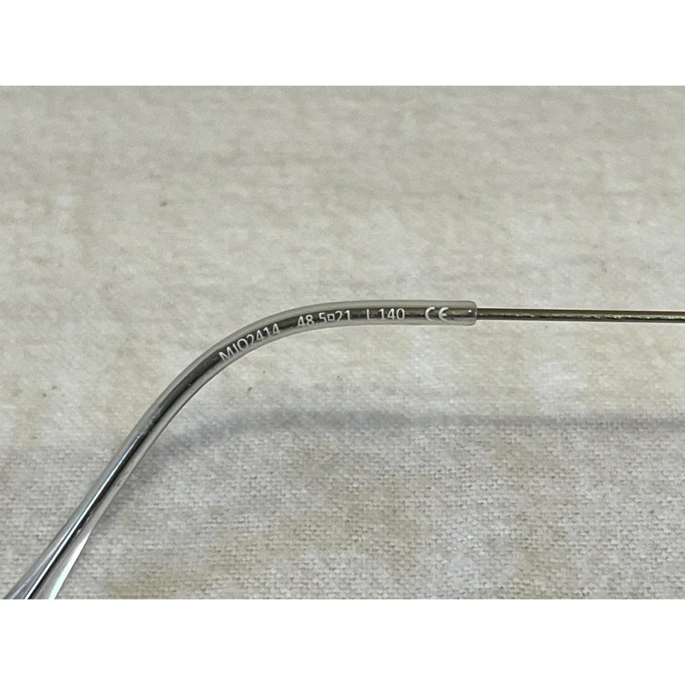 Maui Jim Unisex Round/Oval Silver Transparent Fashion Designer Eyewear MJO2414